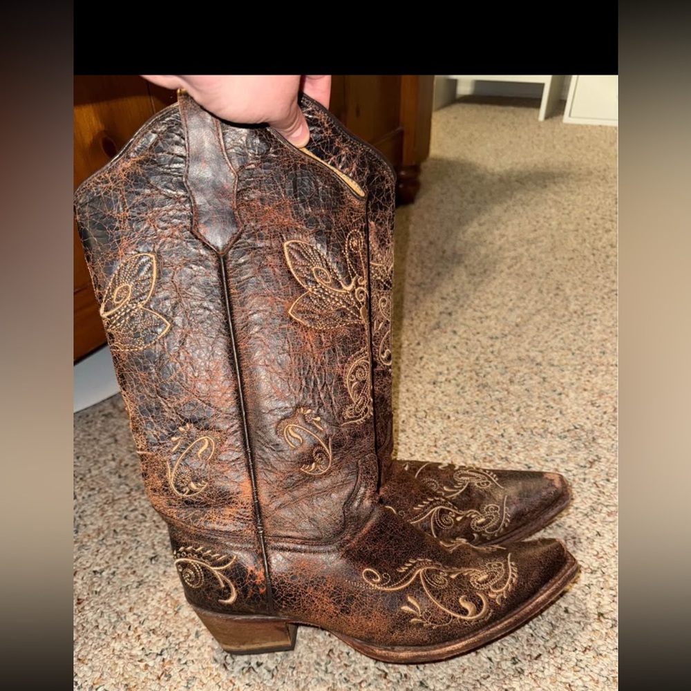 Corral Circle G Western Cowboy Cowgirl Boots Size 10